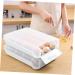 Drawer Refrigerator Egg Drawer-type Supply Tray Accessory Household Storage Fridge re-usable White 33X25X8cm - Buy Online on GoSupps.com