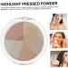minkissy Pressed Highlight Powder Foundation For Women Shimmer Makeup For Face Professional Safety Elegant Makeup For Weddings Parties Compact Lightweight 7X7X1CM as shown h3 - Buy Online on GoSupps.com