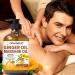 Ginger Massage Oil with Arnica & Vitamin E - 100% Natural for Lymphatic Drainage | Warming & Relaxing Formula - Buy Online on GoSupps.com
