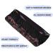 Womens Sports Headbands - Breathable Elastic Hair Bands for Quick Dry - Hummingbird Flower Design - Buy Online on GoSupps.com