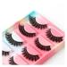 UAMOU 2/20/100 Boxes Mink Lashes Eyelashes 5 pairs Natural Curly Fake Eyelashes Thick Maquiagem Lash Extension Makeup Tools Cheerfully (Color : 5 pairs G610CS-01 Size : 50 boxes)