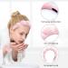 Yohou 3 Pack Pink Terry Cloth Spa Headband Set for Skincare, Makeup, Shower - Includes Wristband Scrunchies - Ideal for Washing Face - Hair Accessories - Buy Online on GoSupps.com