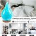 Porseme 280ml Aroma Diffuser - Hand Blown Essential Oils Humidifier with 7 Color-Changing LEDs | Elegant BPA-Free Blue Wave Aladdin Vase - Buy Online on GoSupps.com