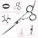 Fcysy Professional Hair Cutting Scissors Thinning Shears Kit - 7 Pcs Black | Barber Sharp Hairdressing Shears with Haircut Accessories in Leather Case for Women, Men, and Pets - Buy Online on GoSupps.com