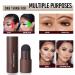 Eyebrow Stamp Stencil Kit - Long Lasting Waterproof Brow Shaping Tool with 10 Styles Reusable Stencils (Dark Brown) - Buy Online on GoSupps.com