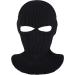 Willbond 2-Hole Knitted Full Face Ski Balaclava - Adult Winter Face Cover Set in Black & White - Buy Online on GoSupps.com