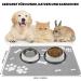 Buy Non-Slip Dog Bowl Underlay - Super Absorbent Quick-Drying Fodder Mats for Pets | 60x40cm Light Gray Cat & Dog Feeding Pad - Buy Online on GoSupps.com