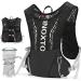INOXTO Hydration Vest Backpack,Lightweight Water Running Vest Pack with 1.5L Water Bladder Bag Daypack for Hiking Trail Running Cycling Race Marathon for Women Men Kids Black white