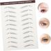 NOLITOY 6pcs Eyebrow Stickers Bionic Eyebrow Women False Eyebrows False Eyebrows Cosmetics Make up Shaper 4d 5.8X1X0.1CM Brown - Buy Online on GoSupps.com