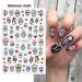 8 Sheets Halloween Autumn Fall Nail Art Stickers Decals Self Adhesive Skull Spider Web Pumpkin Design Manicure Tips Nail Decoration for Women Girls - Buy Online on GoSupps.com