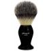 Men's Black Shaving Brush - Pure Badger Hair Options Stylish Box Included | International Shipping - Buy Online on GoSupps.com