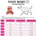 Tony Hoby Dog Libra Suit - Soft Lightweight Rainbow Striped Dog Overall Onesie for Small & Medium Dogs (Pink M) - Buy Online on GoSupps.com