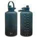 Simple Modern 1 Gallon 128 oz Water Bottle with Push Button Silicone Straw Lid & Motivational Measurement Marker | Large Reusable Tritan Plastic Water Jug | Summit Collection | Moonlight 128oz (1 Gallon) Ombre: Moonlight
