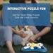Interactive Dog Puzzle Toy for Slow Eating - Squeaking Intelligence Toy for Medium Pets Cats Puppies (Dark Blue) - Buy Online on GoSupps.com