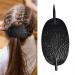 Hair Barrette with Stick | Faux Leather Hair Barrettes Stick Hair Clip | Leather and Stick Hair Slide Hair Pins Ponytail Holders Hair Accessories for Women Girls Black - Buy Online on GoSupps.com