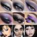 Afflano Smoky Grey Eyeshadow Palette - Highly Pigmented Black, White, Glitter, Silver Gray Eyeshadows for Smokey Eyes, Emo Goth Halloween Makeup, Multichrome Purple, Nude, Brown Matte Shimmer - Eye Shadow Palette - Buy Online on GoSupps.com
