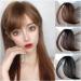 Bangs Clip in Bangs Thin Natural Fake Fringes Hairpiece Front Clip on Air Bangs Straight Fringe Bang Hair Extensions Fake Hair Pieces for Women Bangs Hair Clip(Light brown) - Buy Online on GoSupps.com
