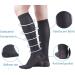 Buy MD 20-30 mmHg Compression Stockings for Men & Women - Support for Running Sports & Nurses - Black Large - Buy Online on GoSupps.com