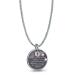 Custom Sterling Silver Crystal Medical Alert Necklace with Free Engraving Personalized Emergency Information Dog Tag Vintage Pendant Medic ID Life Alert Jewelry for Womens Mens 2 Crystal Style 25x25x2mm