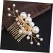 Healeved Pearl Comb Wedding Bridal Headpiece Wedding Hair Accessories for Brides Pearl Hair Accessories Bridal Hair Comb Bride Hair Accessories Bride Headpieces for Wedding Gold Hair Alloy - Buy Online on GoSupps.com
