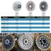 JFOYH Ultralight Silver 11 Speed Cassette for Road Bike - Compatible with Shimano and Sram HG Hub Driver - 11-34T - Original Gift Box Packing - Buy Online on GoSupps.com