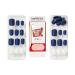 KISS imPRESS No Glue Mani Press On Nails - Chasing Stars Design Blue Short Squoval Shape 30 Nails + Accessories | International Shipping Available - Buy Online on GoSupps.com