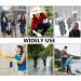 Waterproof Reusable Rain Boot Overshoes | Anti-Snow Shoe Covers for Men & Women | Black X-Large - Buy Online on GoSupps.com