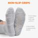 FITEXTREME MORESTEP Diabetic Crew Socks 3 Pairs Grey | Non-Binding Top, Anti-Slip Grips, Cushioned Sole - Buy Online on GoSupps.com