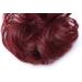Plum Red Wavy Curly Scrunchie Bun Updo Hairpiece | Hair Ribbon Ponytail Extension | Chignons Hair Piece Wig - Buy Online on GoSupps.com