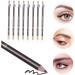 MUSISALY 8pcs Eyebrow Makeup Pencil Wooden Waterproof Eyebrow Pencils Makeup Pencils 1 count (Pack of 1) Coffee - Buy Online on GoSupps.com