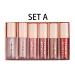 MAEPEOR 6PCS Light Lipgloss Set A - Moisturizing, Shiny & Nourishing Plumping Glossy Lip Gloss - Buy Online on GoSupps.com