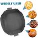 Alipis 3pcs Air Fryer Pan Airfryer Air Fryers Food Cooking Mat Reusable Air Fryer Bowl Washable Cooking Pot Greyx3pcs 24X19.5X5CMx3pcs - Buy Online on GoSupps.com