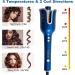 Auto Hair Curler 1 Inch Ceramic Barrel with 5 Temp Settings - Anti-Stuck, Auto Rotating Curling Wand for Styling in Blue - Buy Online on GoSupps.com