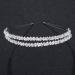 Lurrose Double Layer Silver Rhinestone Headband - Wedding Bridal Hair Accessories - Buy Online on GoSupps.com