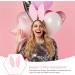 ZHER-LU Bunny Ears Headband Bunny Costume Accessories Women's Headbands Halloween Cosplay Birthday Party Favors (Pink) - Buy Online on GoSupps.com