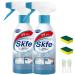 Skfe Bath Cleaner Spray Skfe Bathroom Descaler Skfe Stubborn Stains Cleaner Multipurpose Cleaning Spray For Bathroom Powerful Bathroom Cleaning Spray For Toilet Bath Shower (2pcs)