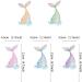 Keaziu 25 Pack Mermaid Tail Cupcake Toppers Mini Under the Sea Mermaid Tail Figures Cupcake Picks Mermaid Party Decoration Baby Shower Supplies Tail 1 - Buy Online on GoSupps.com