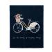 Beauty Everyday Things Bicycle Black 6 x 7.5 Inch Microfiber Two-Sided Eyeglasses Cleaning Cloth