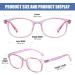 DUCO Blue Light Glasses for Kids - Anti-Bluelight & UV Protection for Ages 6-10 - Stylish Gaming Glasses in Pink - Buy Online on GoSupps.com