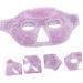 Fomiyes 3ST Half Mask - Reusable Cool/Warm Eye Flaps | Ice Heat Compress Travel Eye Mask - Violet Double-Sided PVC | International Shipping - Buy Online on GoSupps.com