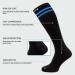 360 RELIEF - Flight Compression Socks Supports | Blood Circulation Travel Work XXL Black with 2 Blue lines - Buy Online on GoSupps.com