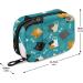 Blue Cartoon Cats Pill Case Bag | Zipper Weekly Organizer for Travel & Home Storage - Buy Online on GoSupps.com