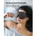 INNELO Sleep Mask 2022 | Comfortable 3D Contoured Light Blocking Eye Mask - Grey - Buy Online on GoSupps.com