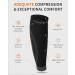 CAMBIVO 3 Pairs Calf Compression Sleeve for Men and Women Leg Compression Sleeve for Running Shin Splint Calf Cramps Varicose Veins Swelling-(Black L/XL) Black L/XL (6 Count) - Buy Online on GoSupps.com