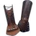 HiiFeuer Viking Fenrir Gauntlet | Medieval Faux Leather Arm Armor & Knight's Bracer for LARP Halloween Costume - Brown B - Buy Online on GoSupps.com