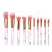 Fegtrtyoa 10 Professional Makeup Brushes Set Tool Foundation Eye Shadow Lip Liner Blush Marble Face Makeup Brush