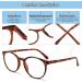 COJWIS 4 Pack Round Reading Glasses for Men & Women - Stylish Spring Hinges & 4 Colors - 3.0x Magnification - Buy Online on GoSupps.com