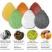 Konjac Facial Sponge 6-Pack | Individually Wrapped Drop Shape Sponges for Gentle Cleansing - Buy Online on GoSupps.com
