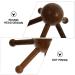 Gleavi 4-Piece Massage Device Set - Five Claws Scalp Massager & Trigger Point Brush for Deep Relaxation | Wenge Handy Tools - Buy Online on GoSupps.com