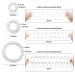 12pcs TUUXI Spiral Hair Ties - Clear Phone Cord Elastic Bands for Women & Girls - Large, Small, Mini Sizes Available - Buy Online on GoSupps.com